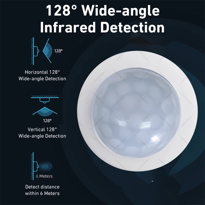 Zigbee 3.0 PIR Motion Sensor - Smart Home Sensor Works with Home Assistant, Alexa, Yandex, ZHA, Zigbee2MQTT and SmartLife