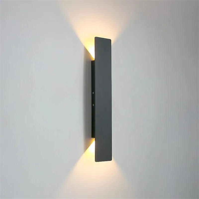 Modern Waterproof Outdoor Up-Down Aluminum LED Wall Sconce Light