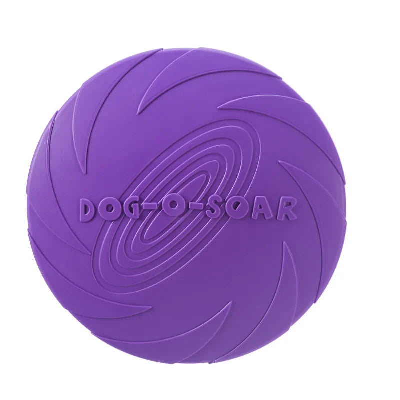 Silicone Flying Saucer Dog and Cat Toy - Chew Resistant Flying Discs for Puppy Training and Interactive Pet Play