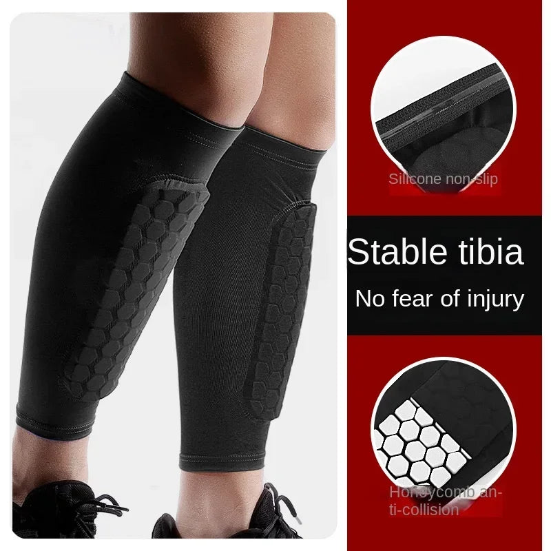 Honeycomb Soccer Shin Guards Football Shields Leg Sleeves Protective Sports Gear Shank Protector
