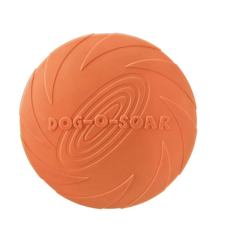 Silicone Flying Saucer Dog and Cat Toy - Chew Resistant Flying Discs for Puppy Training and Interactive Pet Play