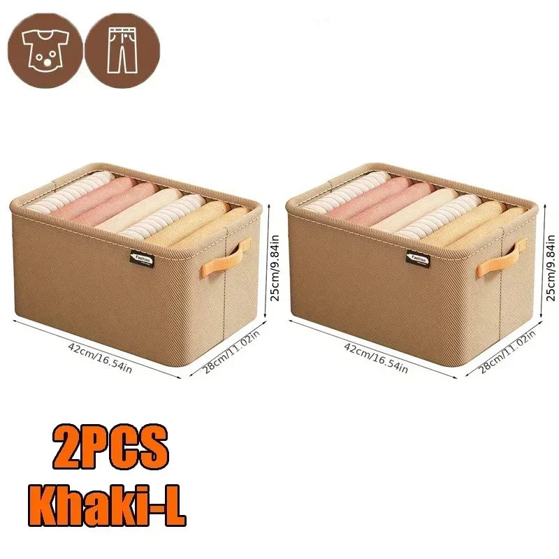 Thicken Clothes Organizer - Pants, Sweater and Jeans Storage Box for Wardrobe Drawers and Cabinets