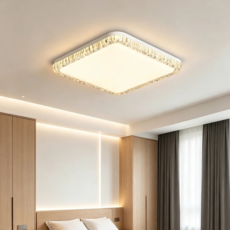 LED Modern Ceiling Light White/Black Minimalist Room Decoration for Bedroom Dining Room & Study Indoor Home Lighting