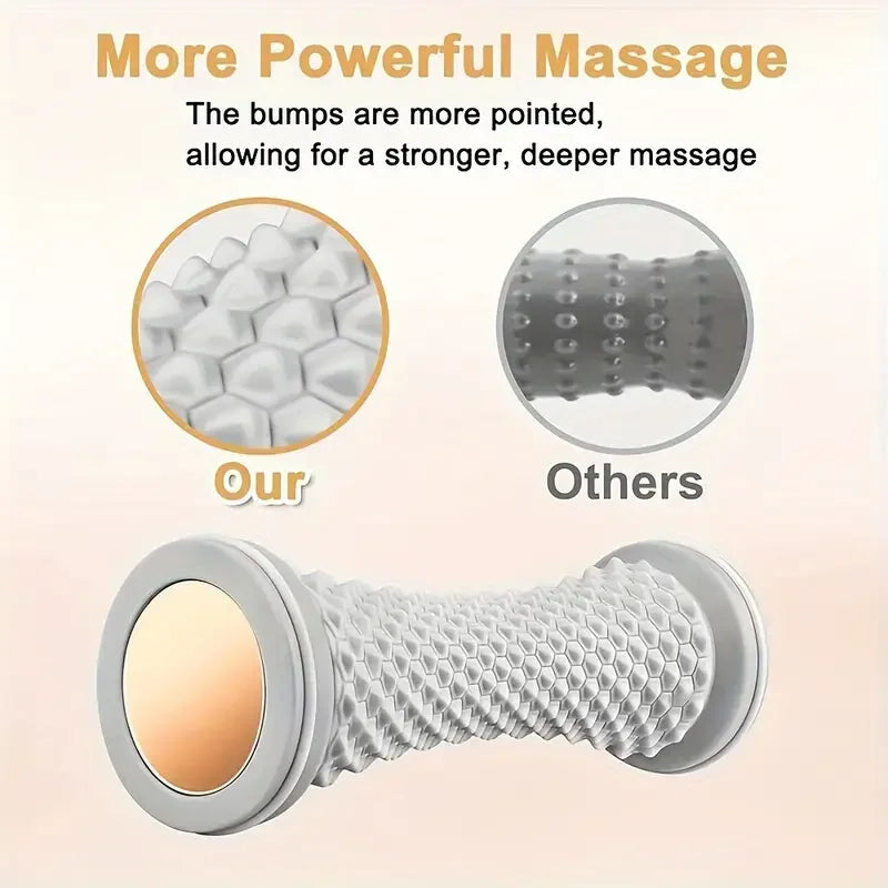 Foot Massager Roller with Yoga Massage Ball, Plantar Fascia Roller for Muscle Relaxation Care