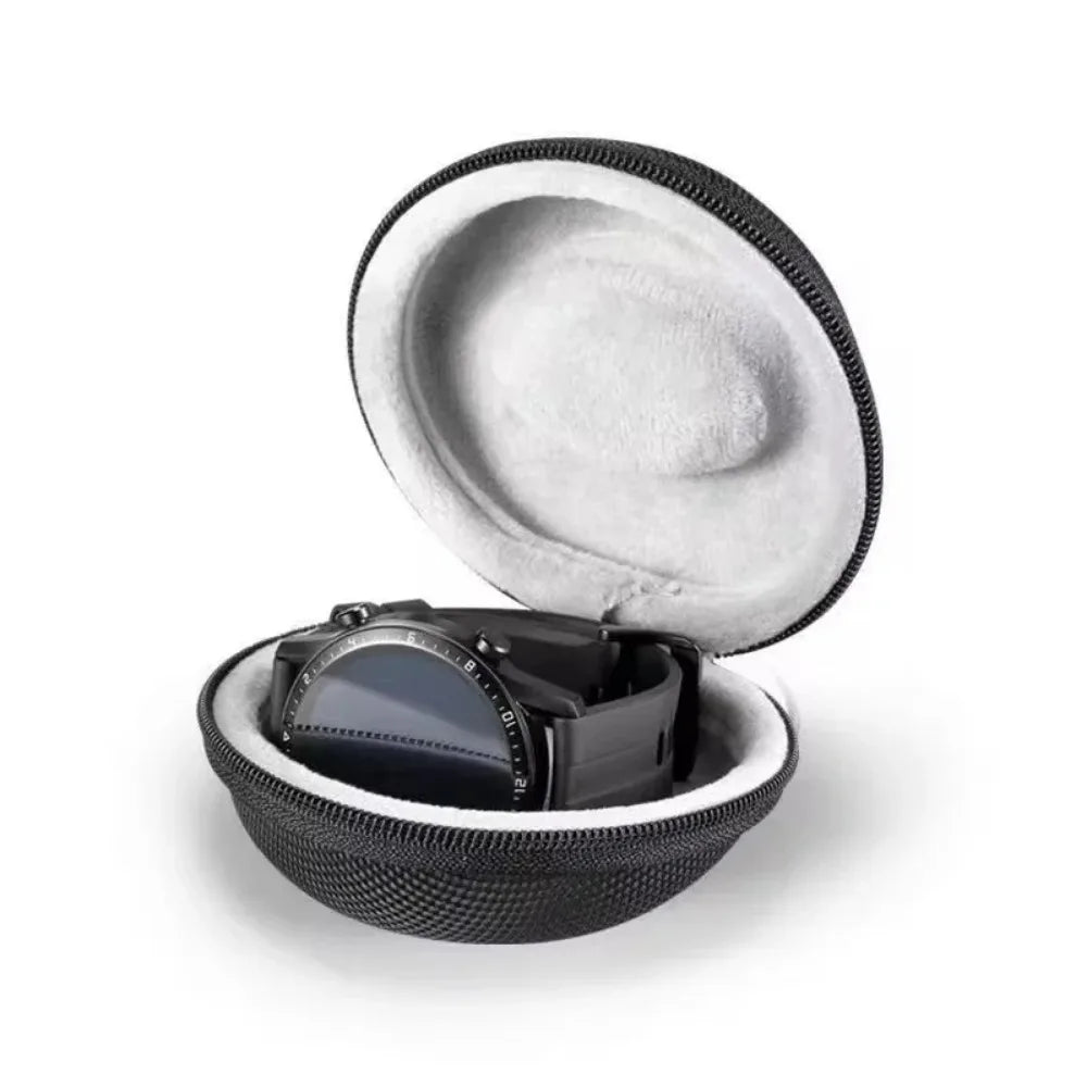 Portable EVA Single Watch Travel Case - Waterproof Watch Storage Organizer Box and Holder for Smartwatches