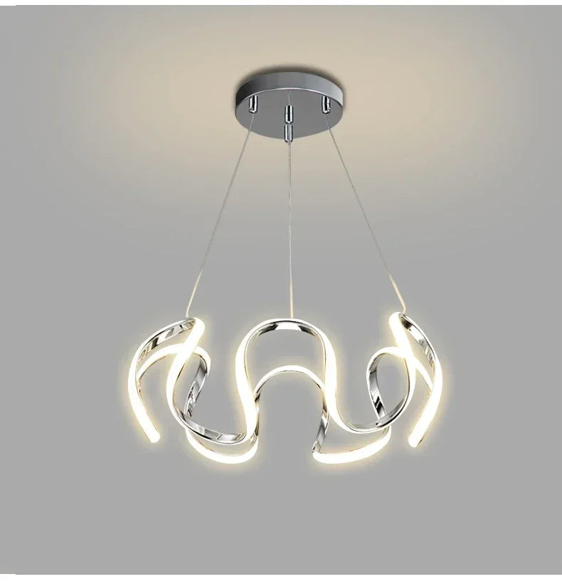 Modern Nordic Minimalist Luxury LED Pendant Chandelier for Living, Dining & Bedroom