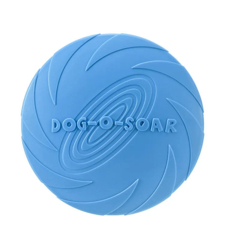 Silicone Flying Saucer Dog and Cat Toy - Chew Resistant Flying Discs for Puppy Training and Interactive Pet Play