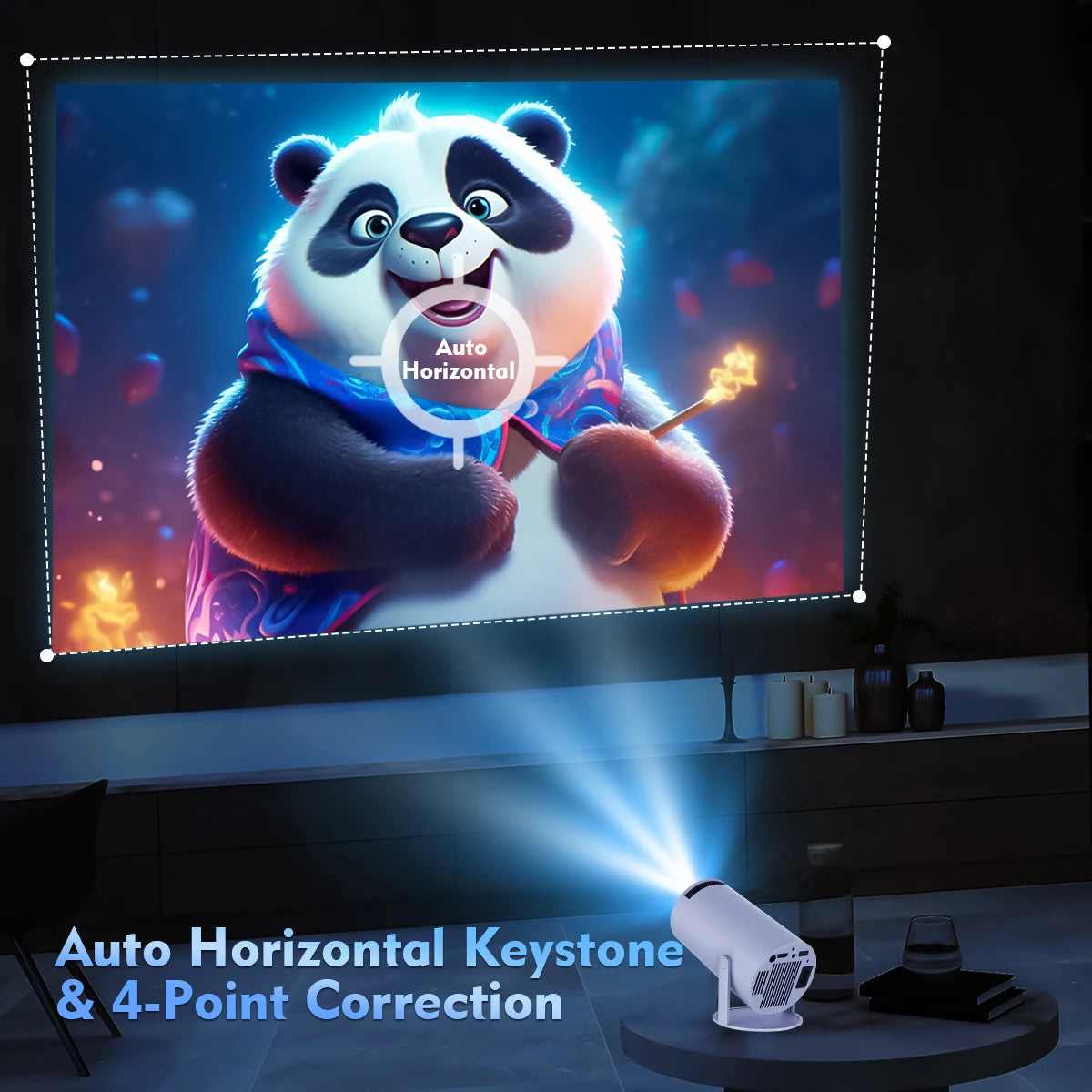 Magcubic Mini Portable HY300 Pro Projector 8K Full HD Native 720P 290 ANSI BT5.4 Android 14 Home Theater & Outdoor