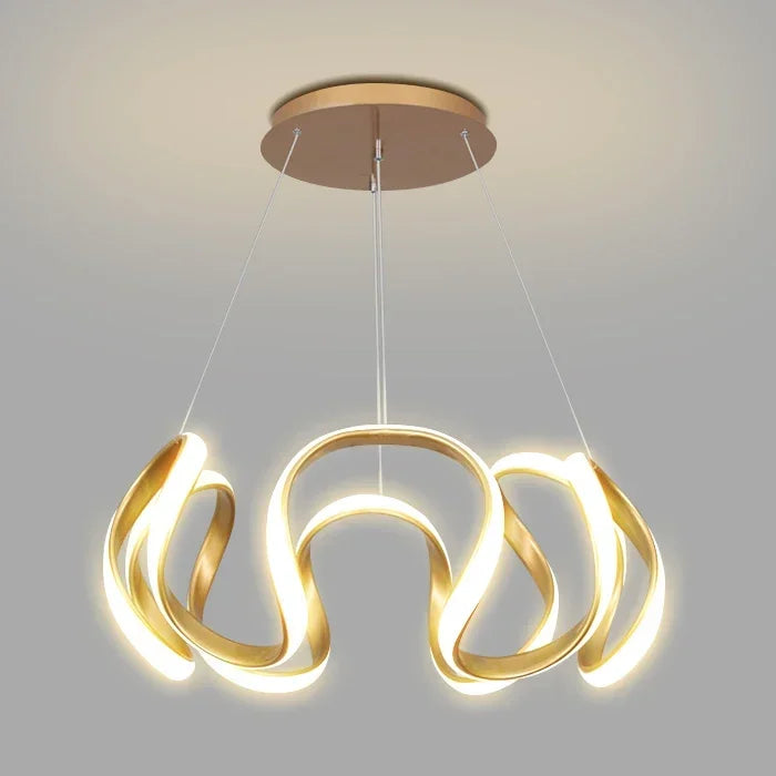 Modern Nordic Minimalist Luxury LED Pendant Chandelier for Living, Dining & Bedroom