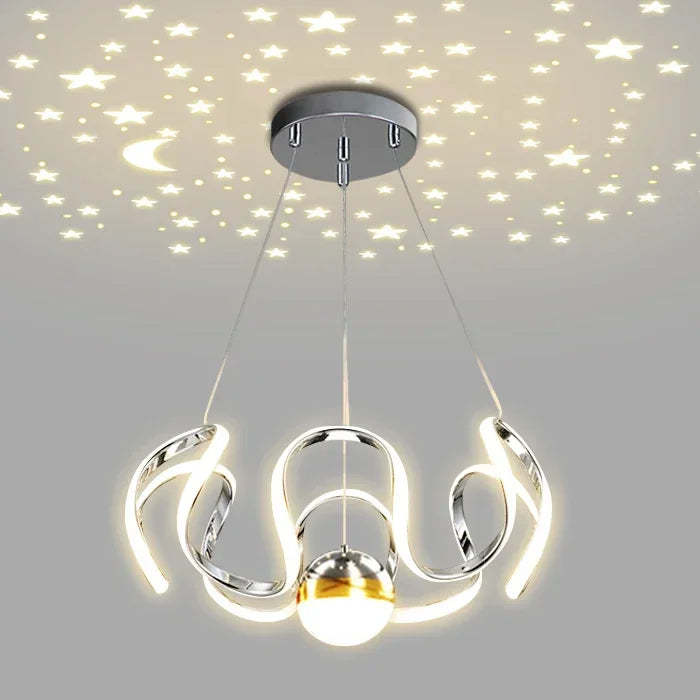 Modern Nordic Minimalist Luxury LED Pendant Chandelier for Living, Dining & Bedroom