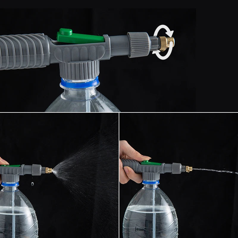 High Pressure Manual Air Pump Sprayer with Adjustable Nozzle, Garden Watering Tool for Agriculture