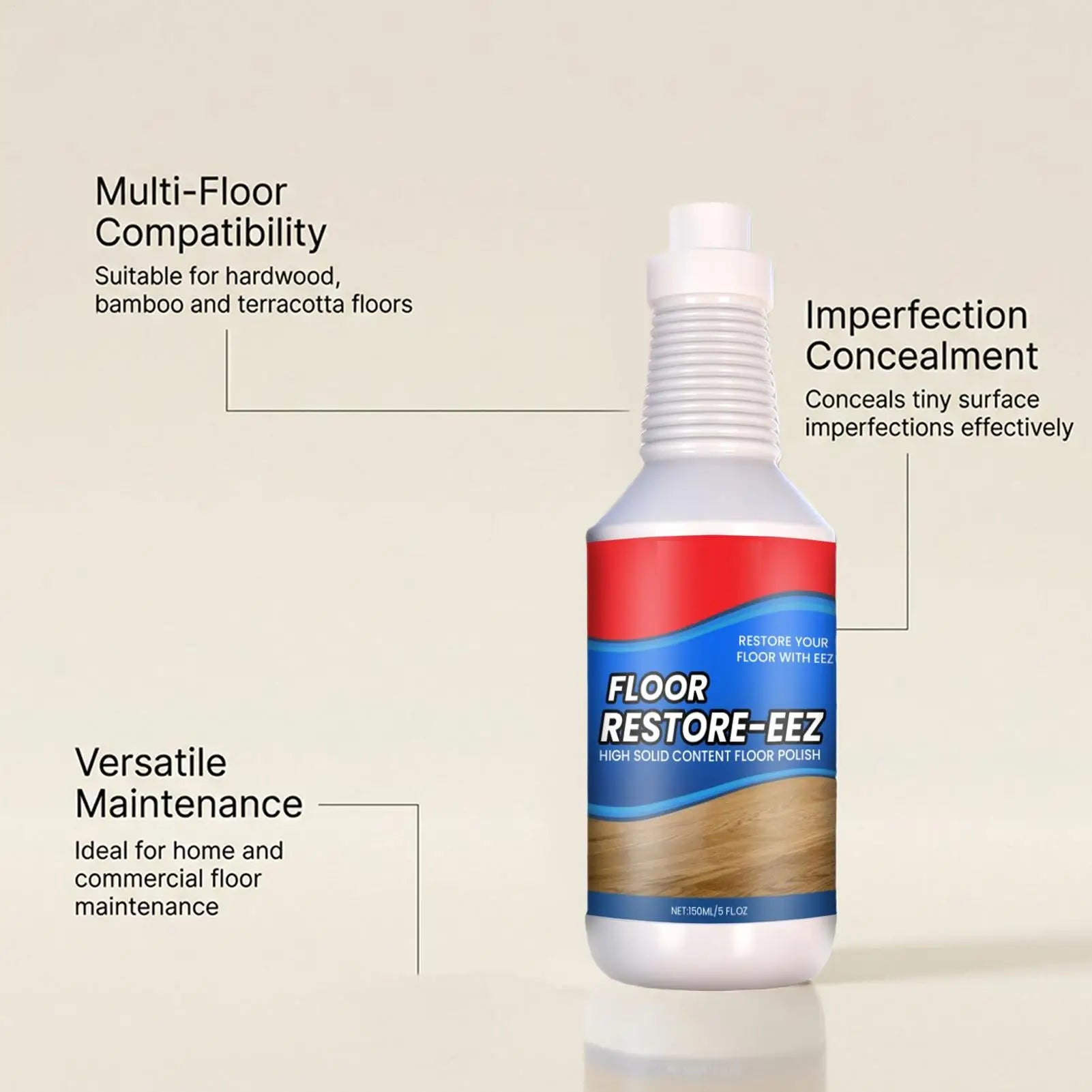 Floor Restore Solution Flooring Renewal Agent Wood Floor Polishing Care for Home Apartment Living Room