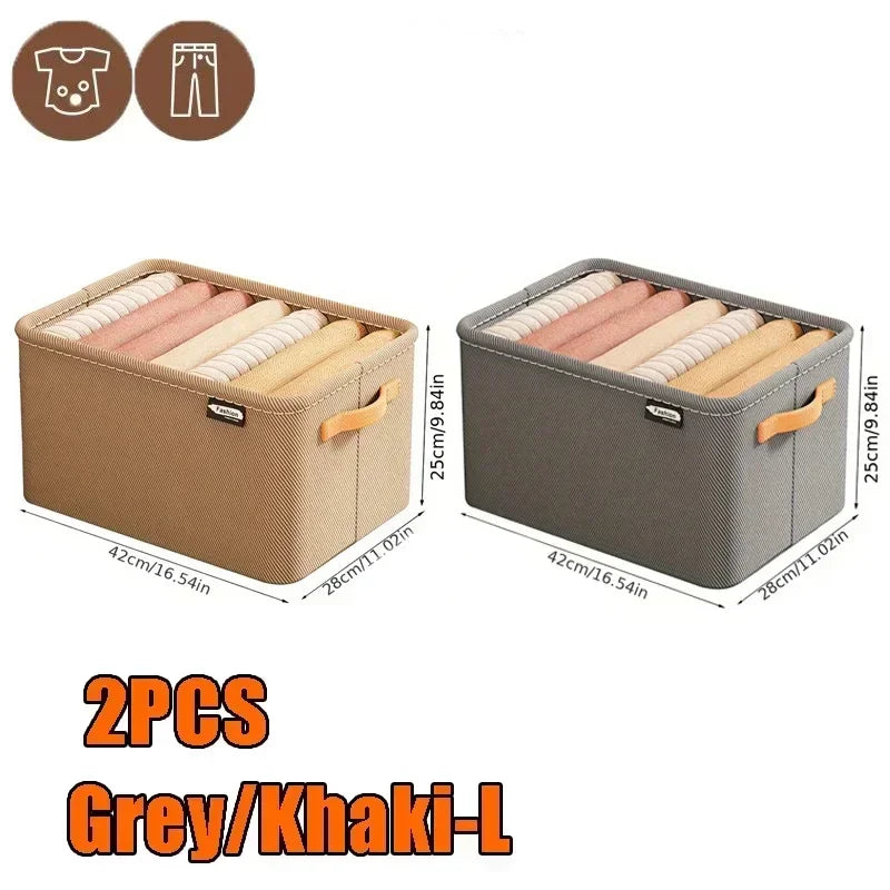 Thicken Clothes Organizer - Pants, Sweater and Jeans Storage Box for Wardrobe Drawers and Cabinets