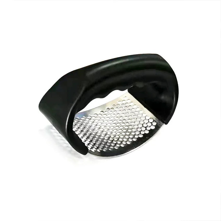 Stainless Steel Garlic Press Crusher - Manual Garlic Mincer and Chopping Tool for Fruit and Vegetables
