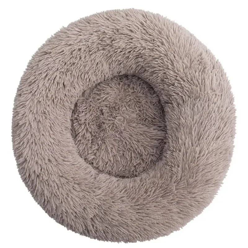 Round Pet Bed for Large Dogs Super Soft Cat Bed Plush Dog House for Medium Dogs Winter Warm Sleeping