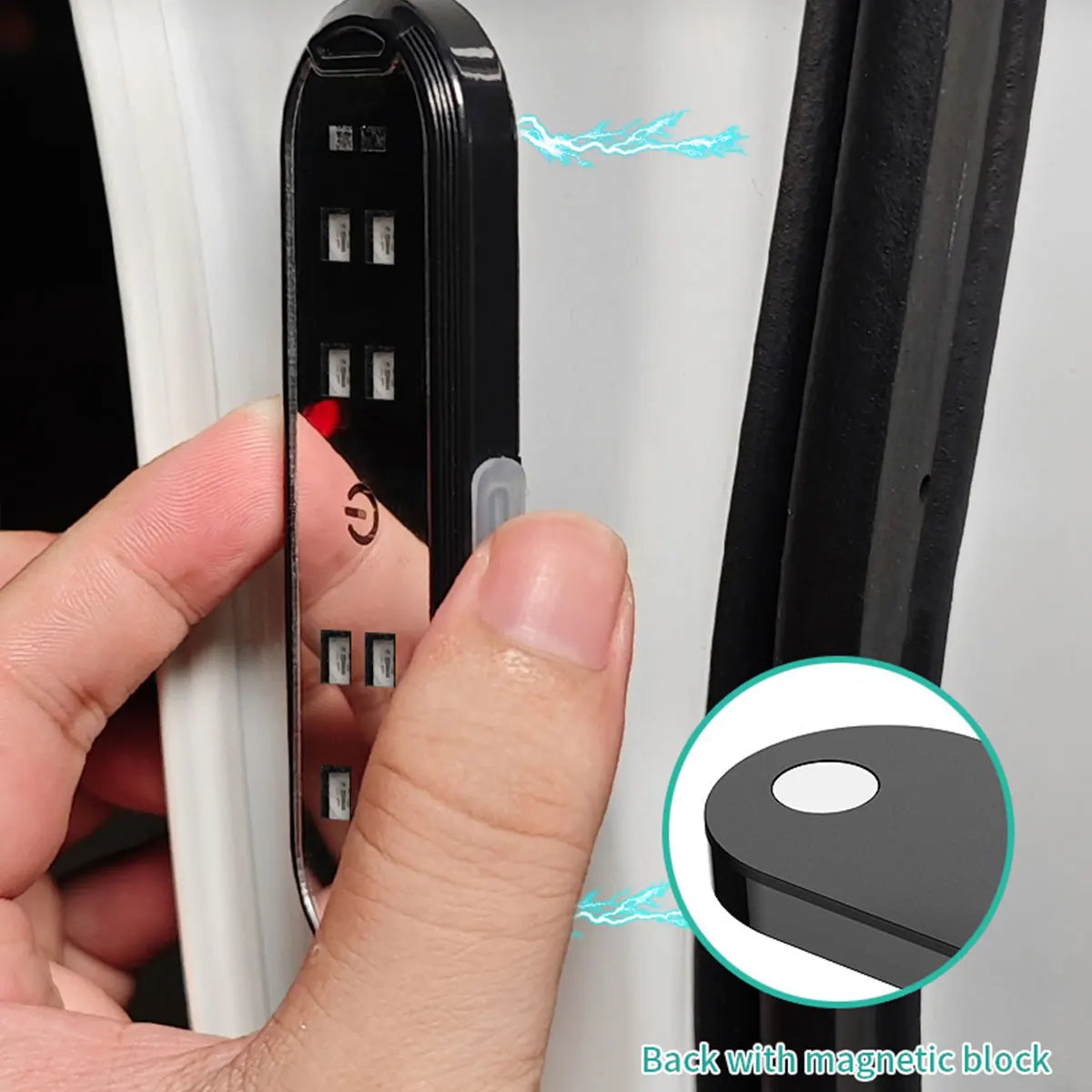 Car LED RGB Wireless Door Warning Lights USB Welcome Door Sill Projector Magnetic Auto Ambient Puddle Lamp