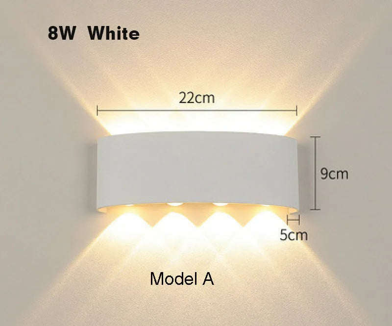 Tuya Up and Down Wall Light - Smart Life App RGB Outdoor Porch Lighting for Party and Garden, Works with Alexa Google