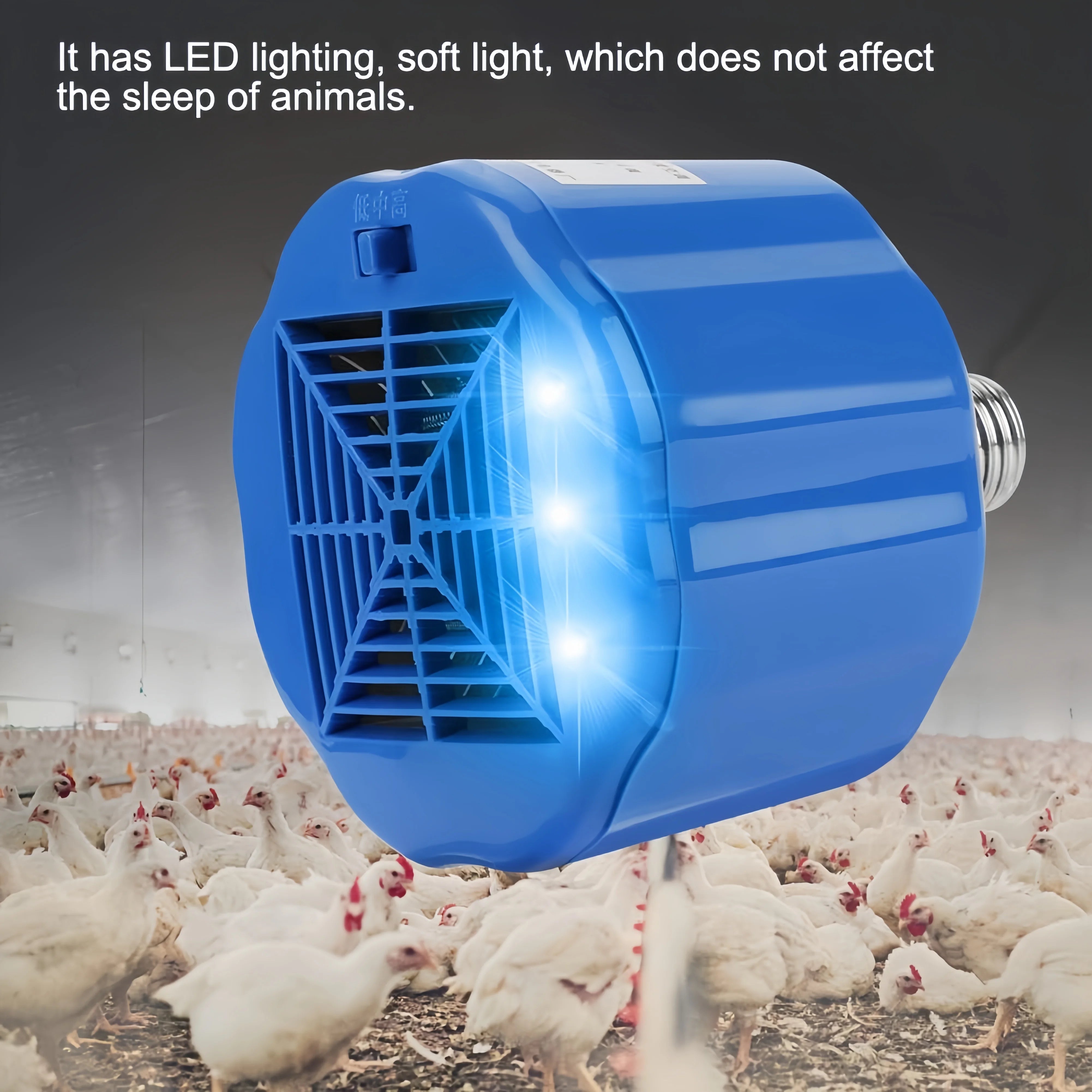 Chicken Heating Lamp with Temperature Controller, Warm Light Heater for Piglet, Duck & Incubator Farms