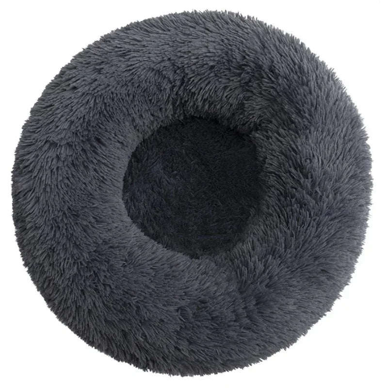 Round Pet Bed for Large Dogs Super Soft Cat Bed Plush Dog House for Medium Dogs Winter Warm Sleeping