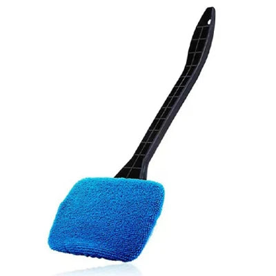 Car Window Cleaner Brush Kit with Long Handle, Windshield & Interior Auto Glass Cleaning Tool