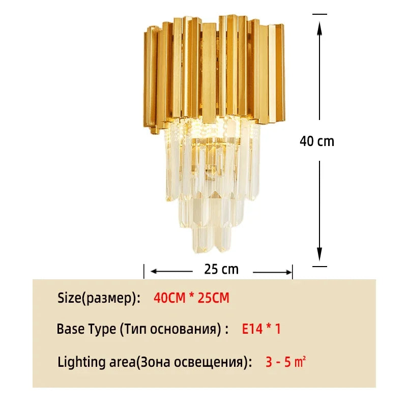 Luxury Modern Gold LED Chandelier K9 Crystal Tricolor Pendant Light for Interior Ceiling Dining & Living Room Bedroom