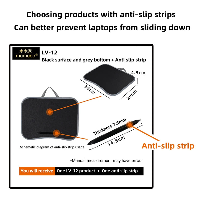 MUMUCC Multifunctional Laptop Desk with Cushion, Foam Particle Pillow Table & Hard Mouse Pad