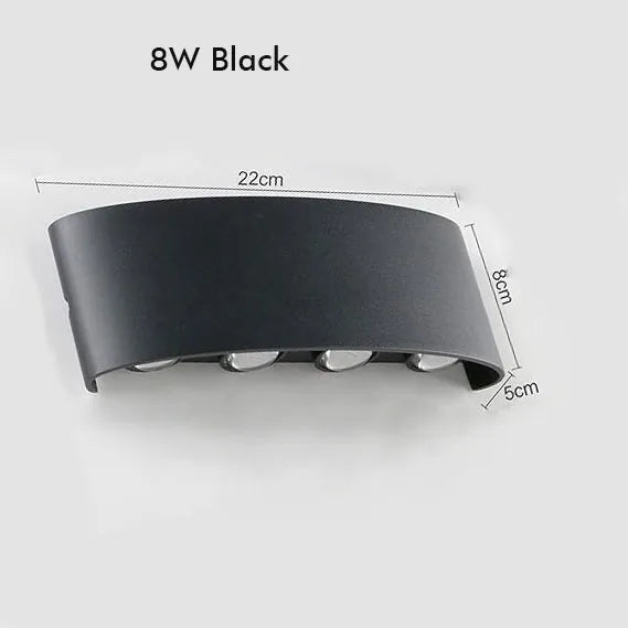 Tuya Up and Down Wall Light - Smart Life App RGB Outdoor Porch Lighting for Party and Garden, Works with Alexa Google