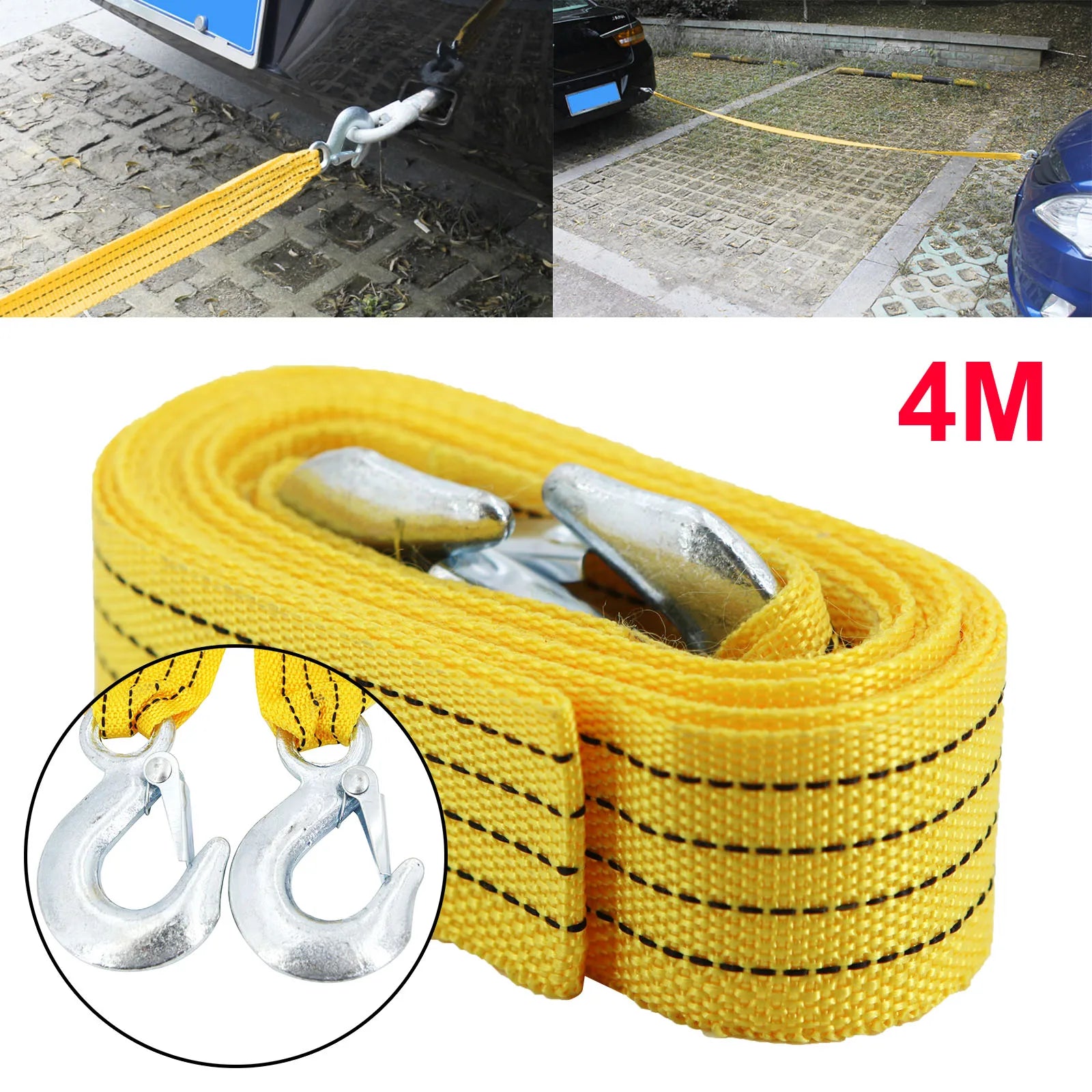 Car Emergency Roadside Assistance Kit - Jumper Cable, Tow Strap & First Aid Supplies for Motorists