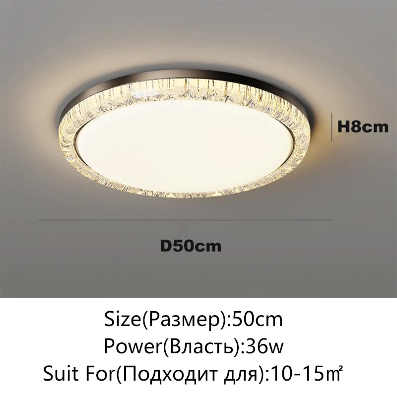 LED Modern Ceiling Light White/Black Minimalist Room Decoration for Bedroom Dining Room & Study Indoor Home Lighting