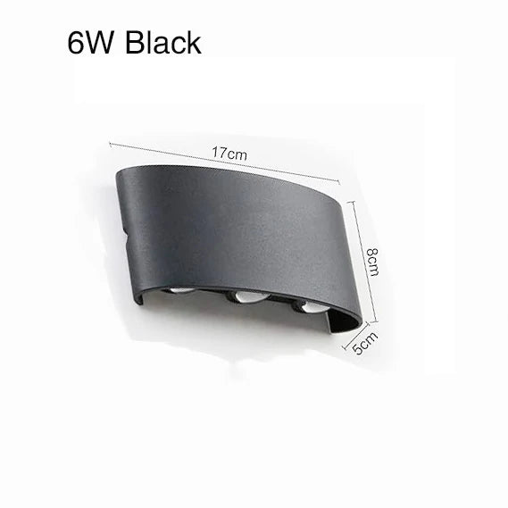 Tuya Up and Down Wall Light - Smart Life App RGB Outdoor Porch Lighting for Party and Garden, Works with Alexa Google