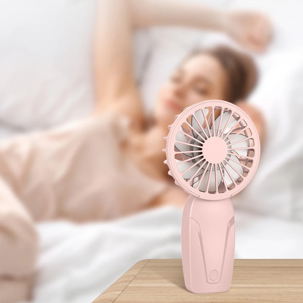 Portable Handheld Mini Fan - Lightweight Cute USB Rechargeable Pocket Fan for Cooling On the Go