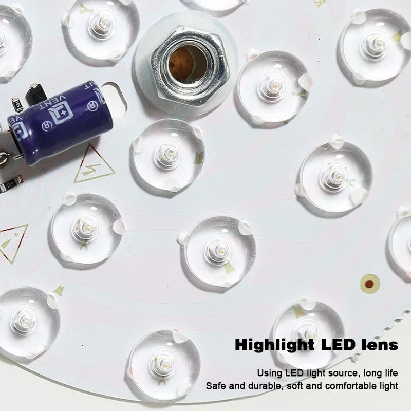 Nordic Industrial Round Wood Ceiling Lamp for Entrance, Hallway, Balcony, Cloakroom & Bedroom