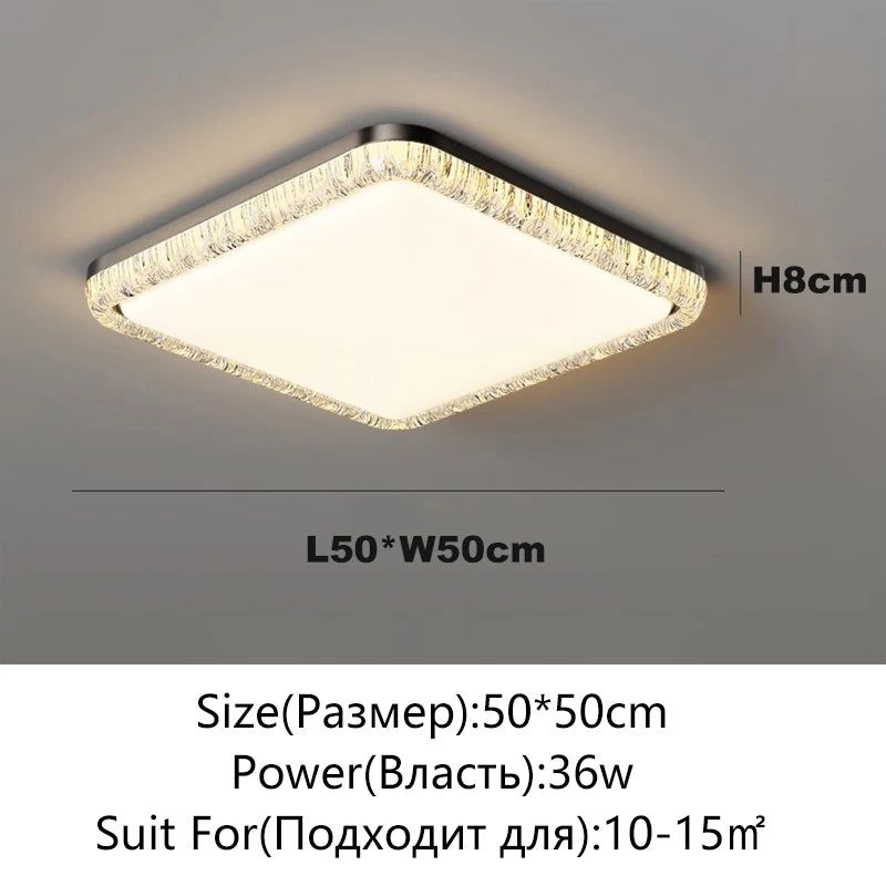 LED Modern Ceiling Light White/Black Minimalist Room Decoration for Bedroom Dining Room & Study Indoor Home Lighting
