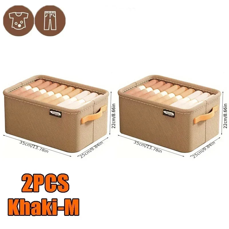 Thicken Clothes Organizer - Pants, Sweater and Jeans Storage Box for Wardrobe Drawers and Cabinets
