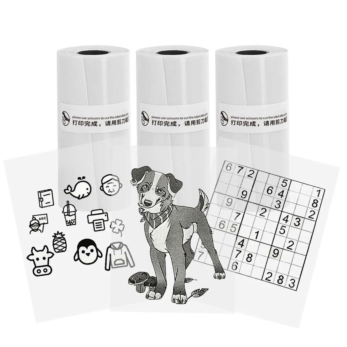 Thermal Mini Printer - Portable Inkless Bluetooth Sticker Maker and Pocket Photo Printer for Children DIY