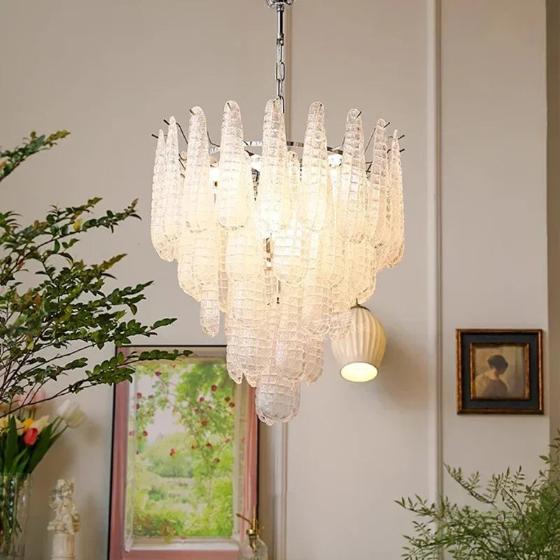 Vintage Nordic Glass Ceiling Chandelier - Luxury LED Hanging Lamp for Living Room, Dining Table and Home Decoration