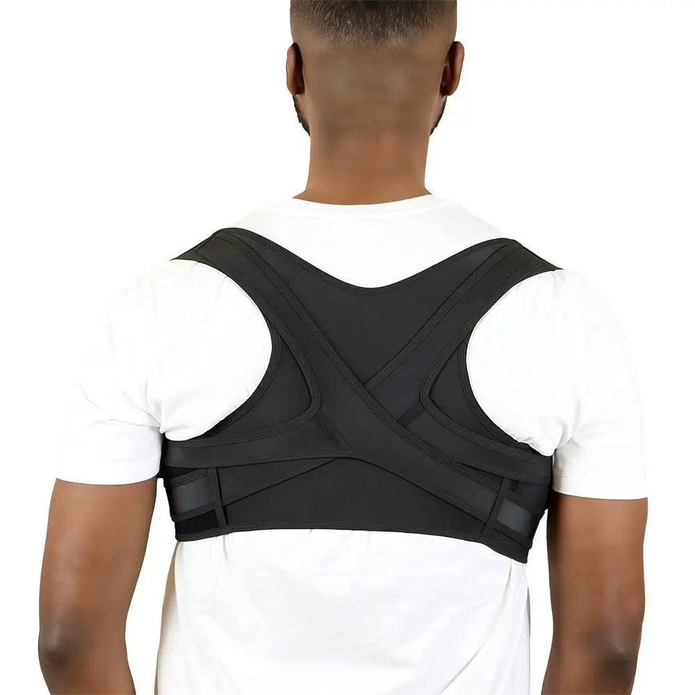 Adjustable Posture Corrector - Breathable Upper Back Brace and Straightener for Neck, Shoulder, Clavicle and Lumbar Pain Relief