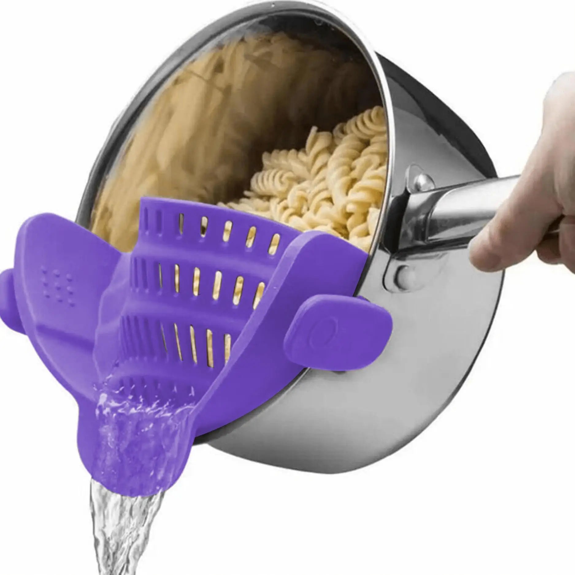 Adjustable Clip-On Pot Strainer for Pots, Pans and Bowls Kitchen Strainer
