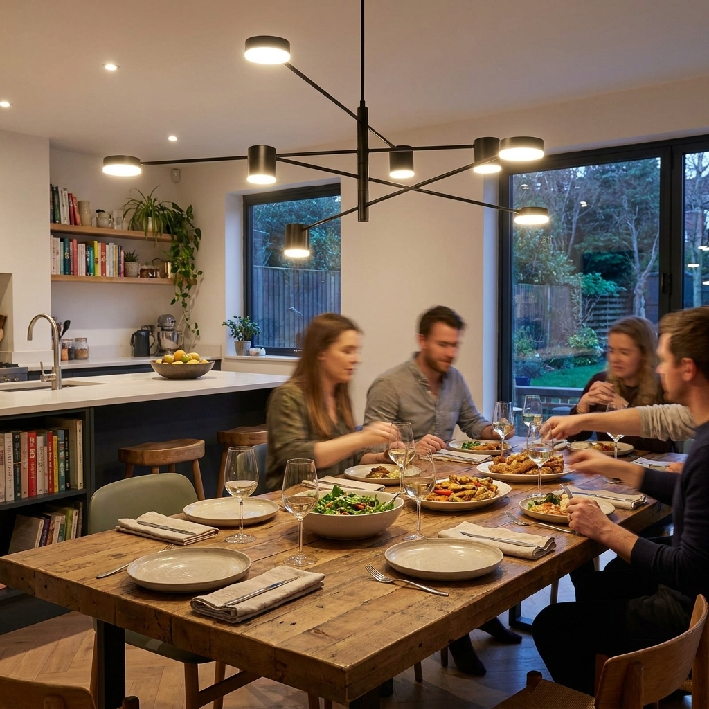 Modern Led Chandeliers For Living Dining Room Bedroom Lustres Fixtures Lighting Luminaire Modern Restaurant Nordic Pendant Light in use