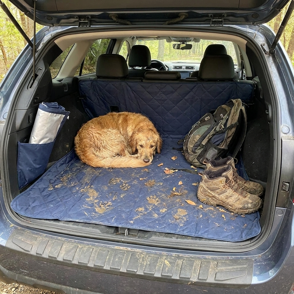 Car trunk mat, waterproof mat for all cars, Anti-fouling Waterproof Luggage Trunk Mat for All Cars in use