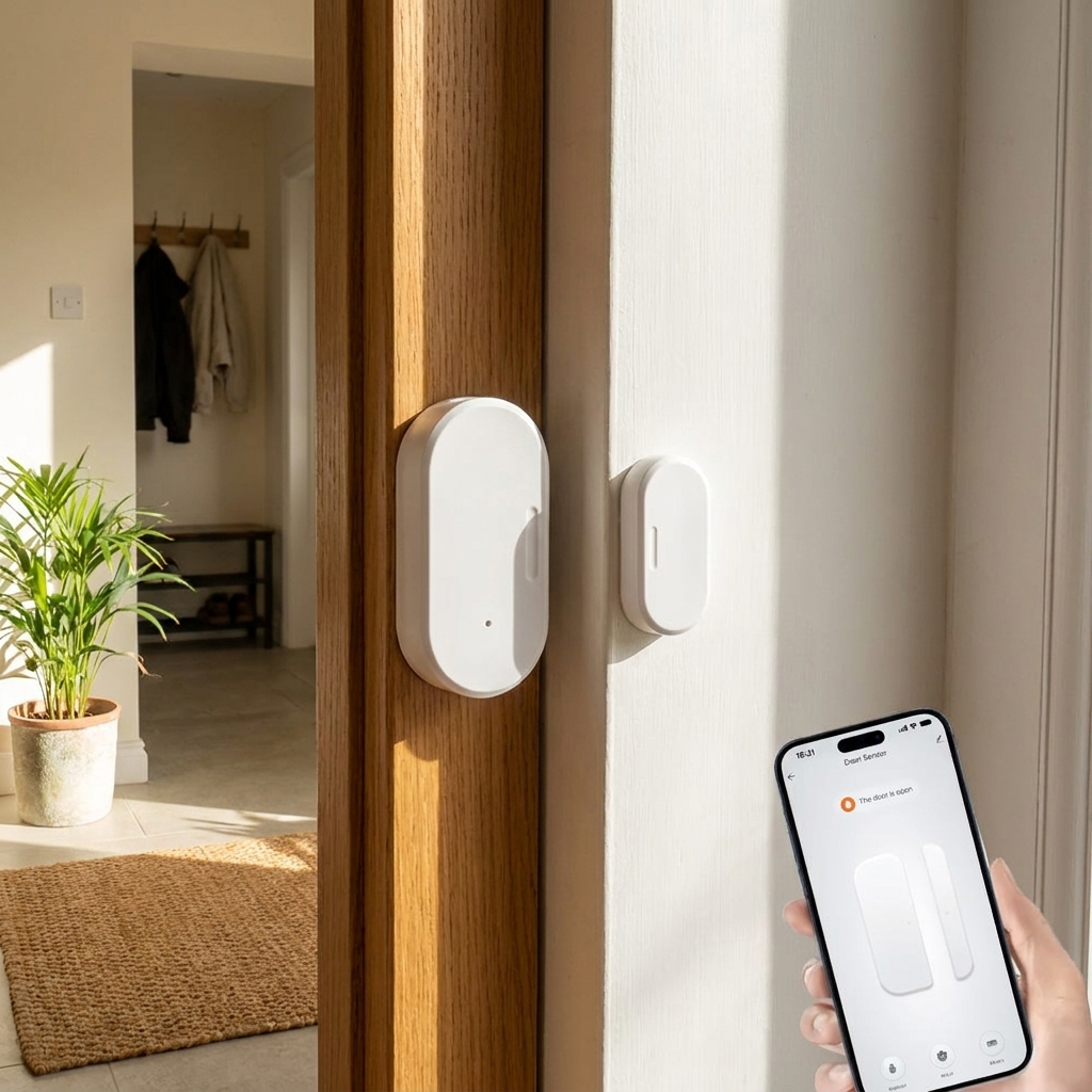 ZigBee Door Window Sensor Smart Home Security Protection Magnetic Contact Door Open Closed Detector Need Gateway Support Z2MQTT in use
