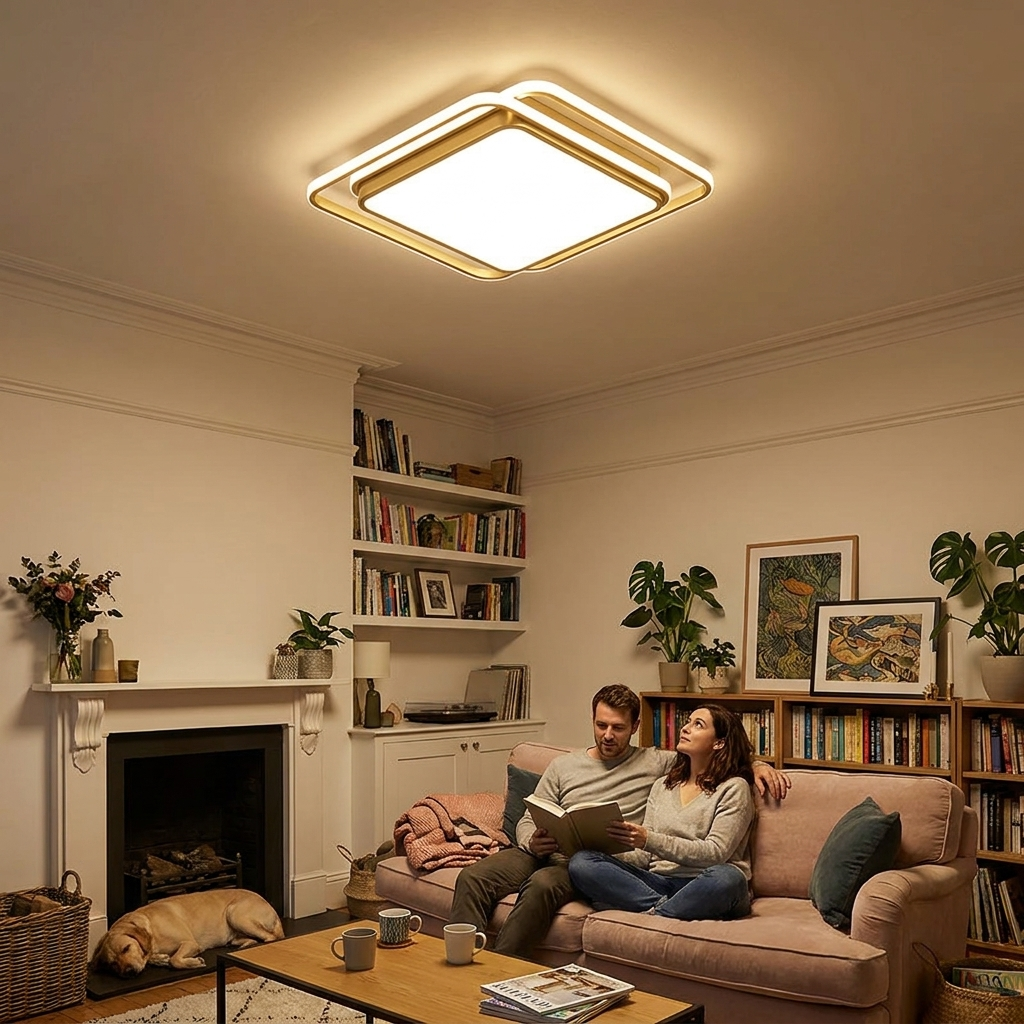 Modern LED Ceiling Light For Bedroom Living Dining Room Study Aisle Balcony Chandelier Indoor Home Decor Lighting Fixture Luster in use