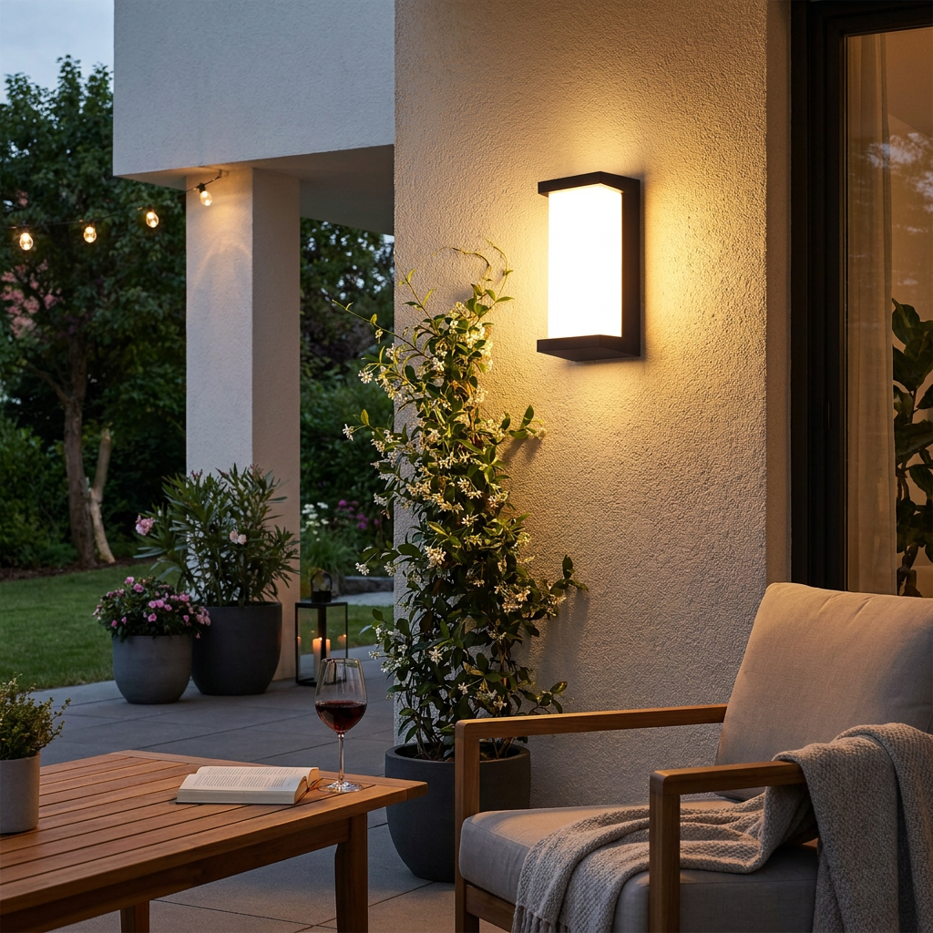 IP65 Waterproof Outdoor LED Wall Lamp 24W AC85-265V Exterior Wall Lighting Porch Light Garden Light in use