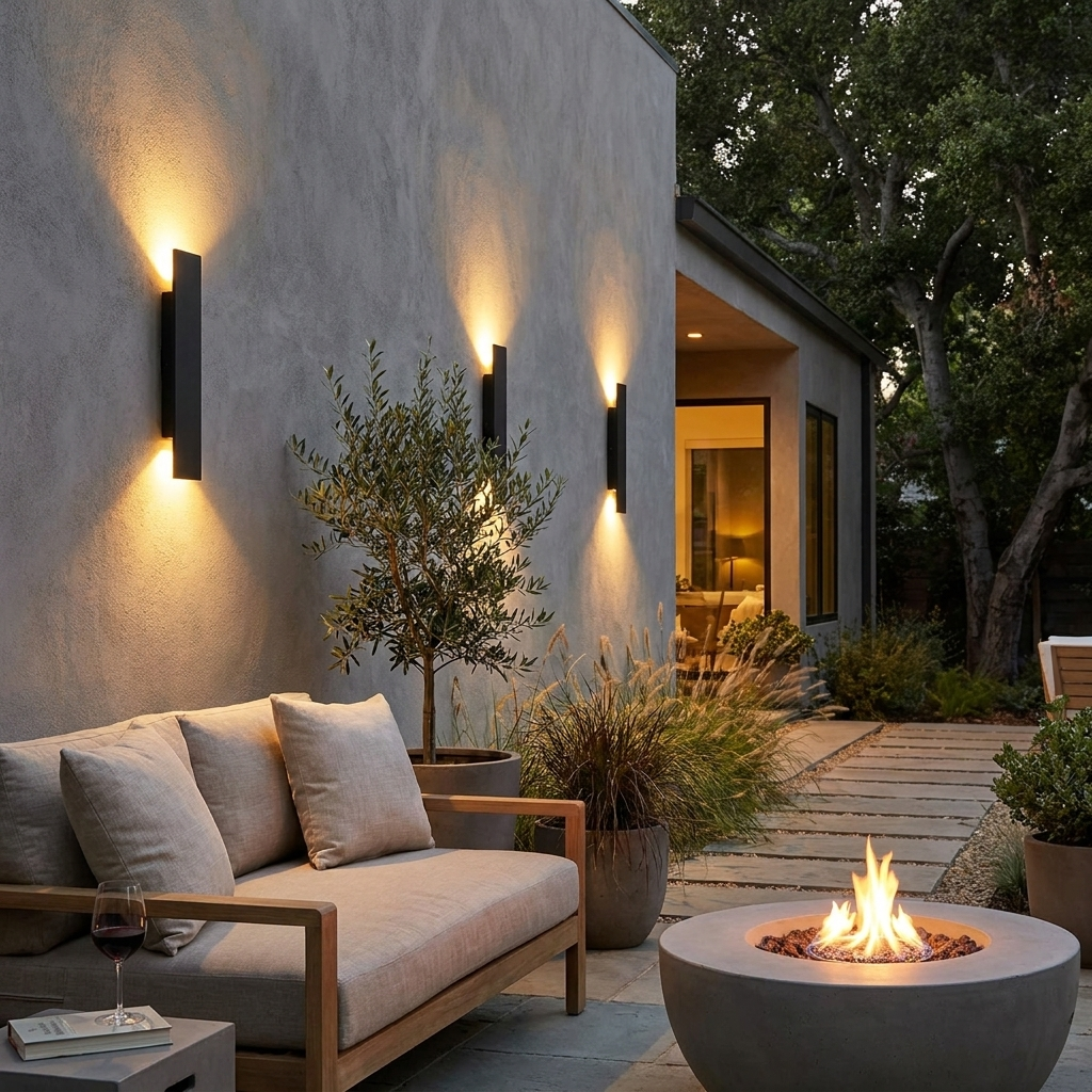 Modern Led Waterproof Outdoor Up Down Wall Lamp Aluminum 18w LED Wall Light Indoor Decorated Wall Sconce in use