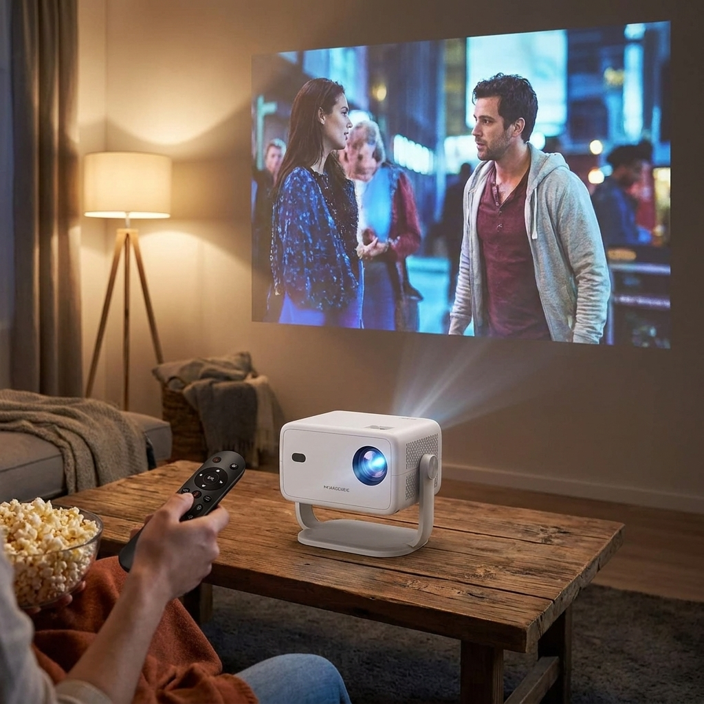 Magcubic 650ANSI L018 Projector in use