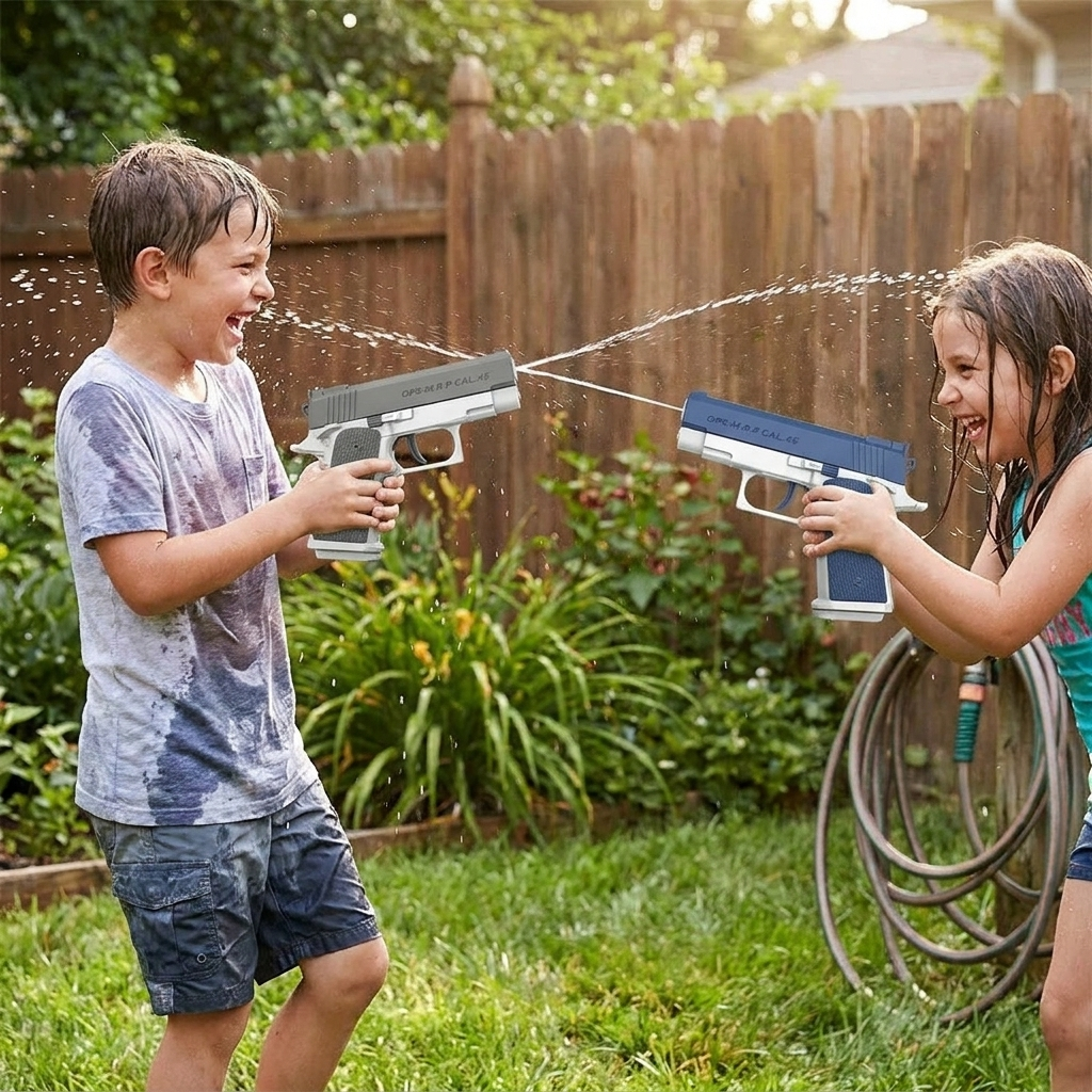 M1911 Water Guns Pistol Toy Squirt Guns in use